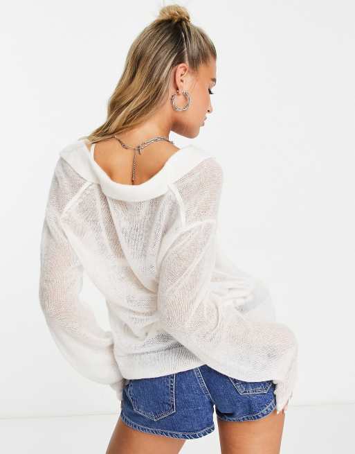 White lightweight online jumper