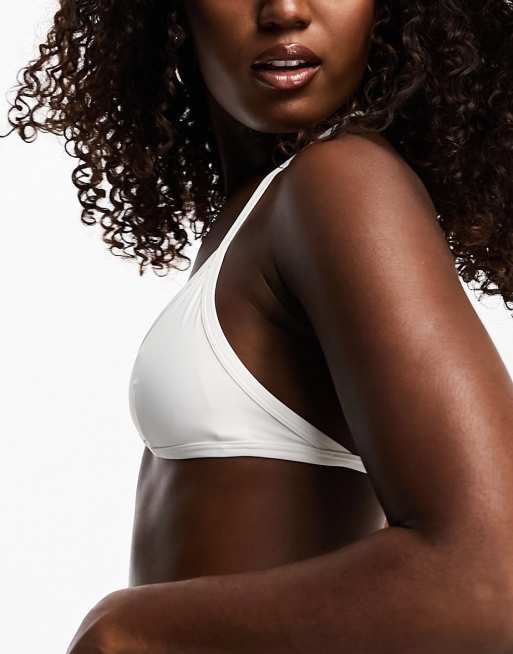 Minimalist White Halterneck Soft-Bra