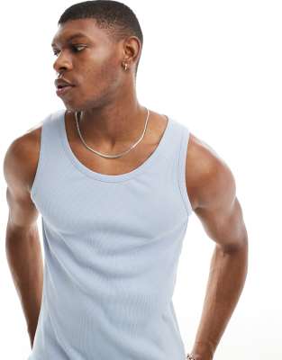 Weekday Weekday vest tank top in light blue