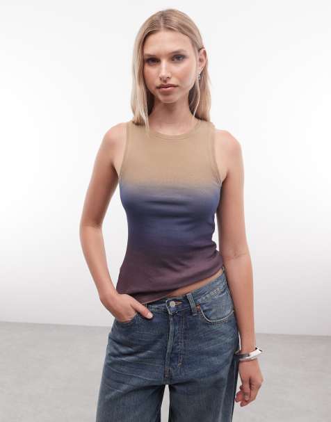 Weekday vest top in purple ombre - view 1