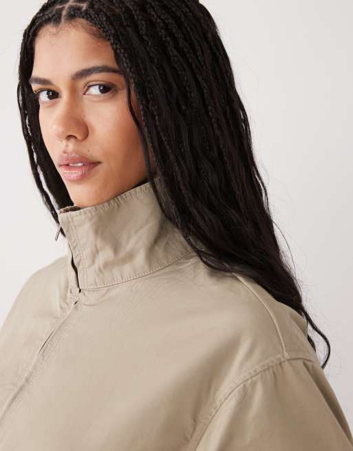 Weekday - Veste ample à col cheminée - Beige, 2 de 4