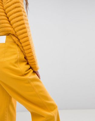 weekday yellow jeans