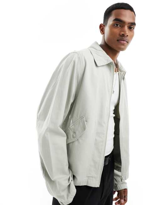 Weekday Viktor linen blend jacket in beige