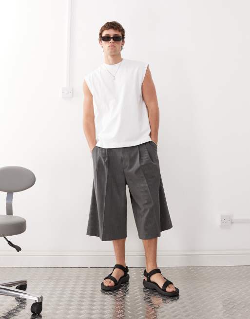 Weekday – Vit, ärmlös t-shirt i oversize, 4 av 4
