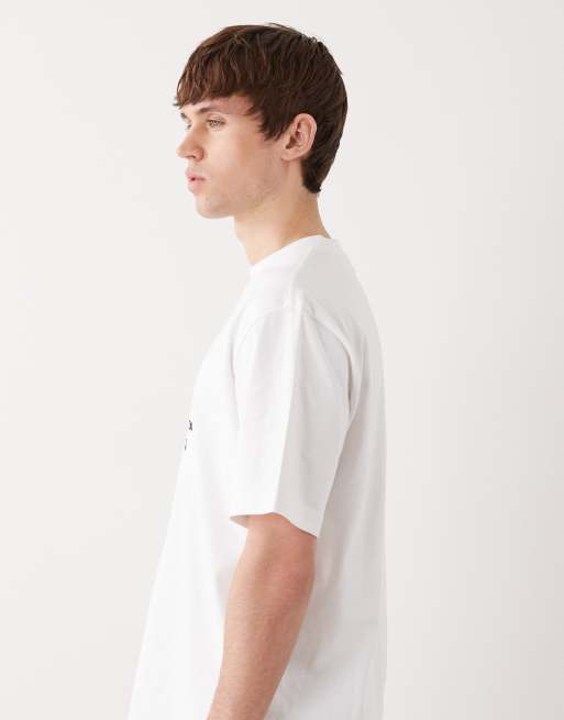 Weekday – Vit, avslappnad t-shirt med tryck, 3 av 5