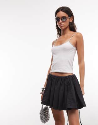 Weekday Volume Mini Skirt In White