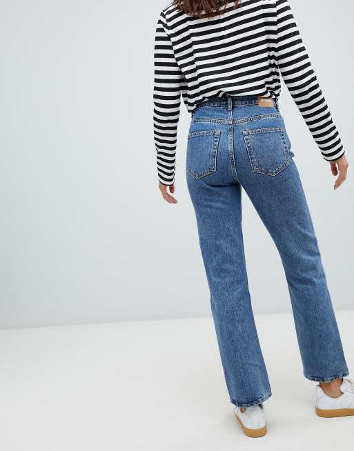 Voyage cotton leg jean in blue MBLUE | ASOS