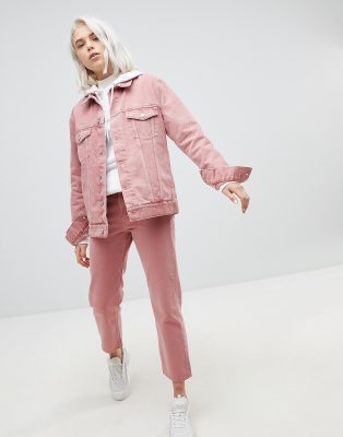 weekday pink jeans
