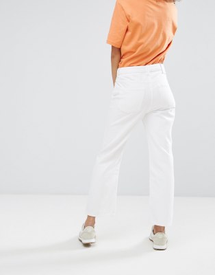 weekday white jeans