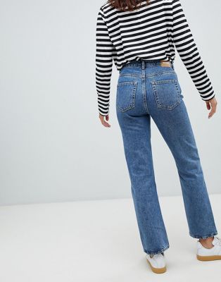 high straight jeans
