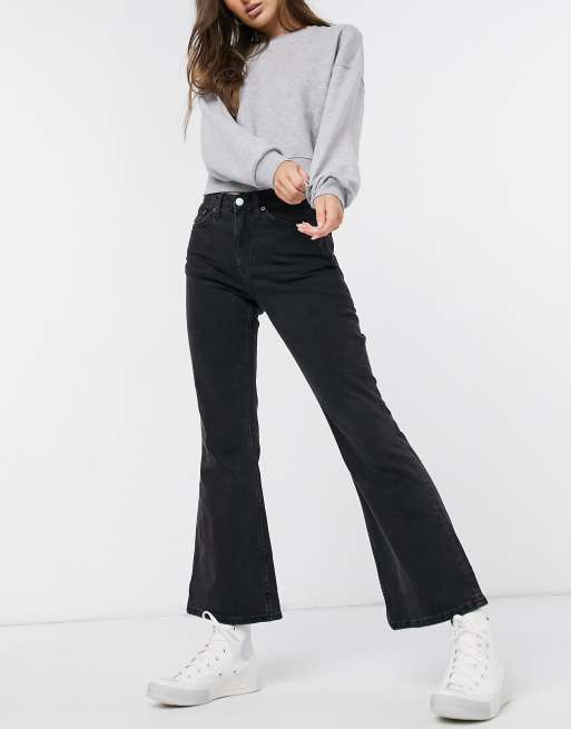 Weekday Wave flared jeans in black | ASOS