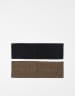 Weekday wide jersey headband 2-pack in black & burgundy exclusive to ASOS