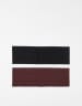 Weekday wide jersey headband 2-pack in black & burgundy exclusive to ASOS