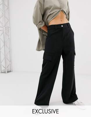 cargo wide leg jeans