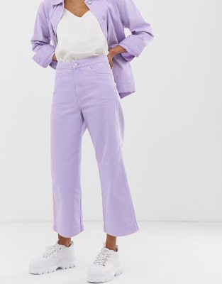 purple wide leg jeans