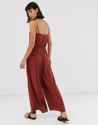 asos rust jumpsuit