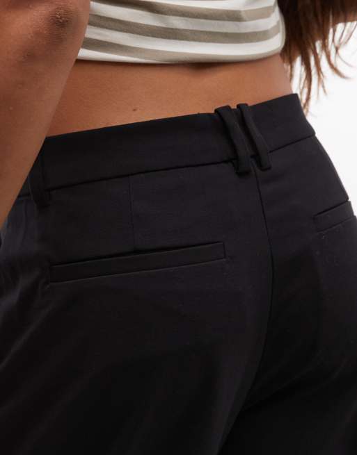 Weekday wide leg tailored pants in black, 5 of 5