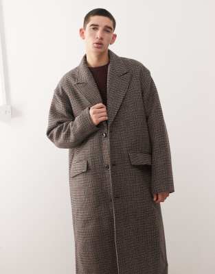 Weekday Wool Blend Coat In Gray