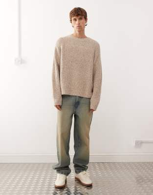 Weekday Wool Blend Oversized Sweater In Neutral