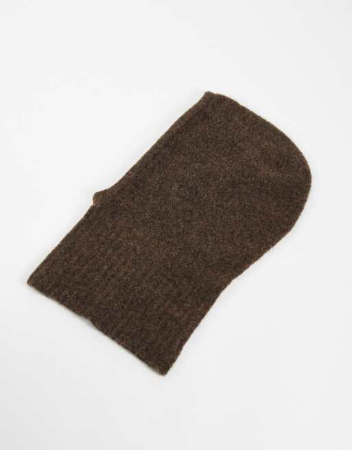 Weekday wool blend scarf hood in mole melange, 2 of 3