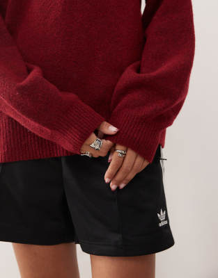Weekday Wool Blend Sweater In Burgundy