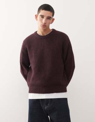 Weekday Wool Blend Sweater In Red