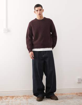 Weekday Wool Blend Sweater In Red