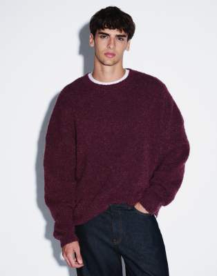 Weekday Wool Blend Sweater In Red