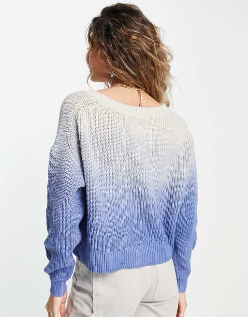 Blue 2024 ombre sweater