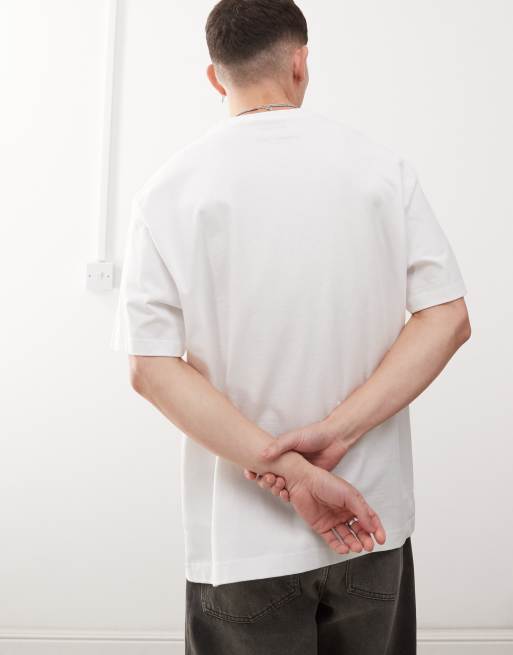 Weekday – Zestaw 2 T-shirtów oversize w kolorze czarnym i białym , 4 z 4
