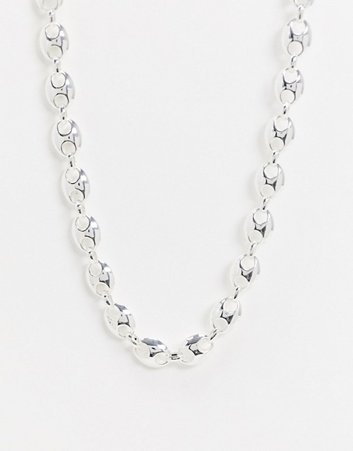 Weekdaychunky link necklace in silver