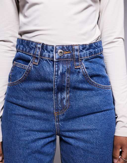Weekend Collective baggy barrel fit jeans in mid blue wash, 5 of 5