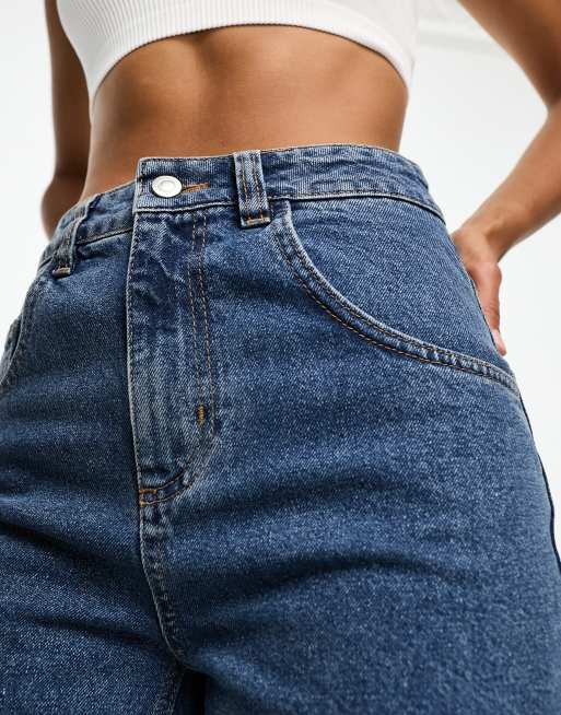 Weekend Collective - Baggy jeans in middenblauw met wassing, 5 van 5