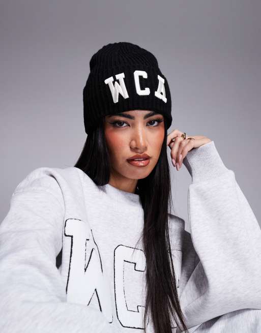 Weekend Collective - Beanie met logo in zwart