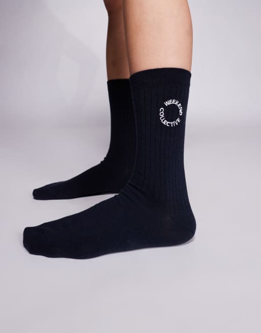 Weekend Collective - Calzini color blu navy