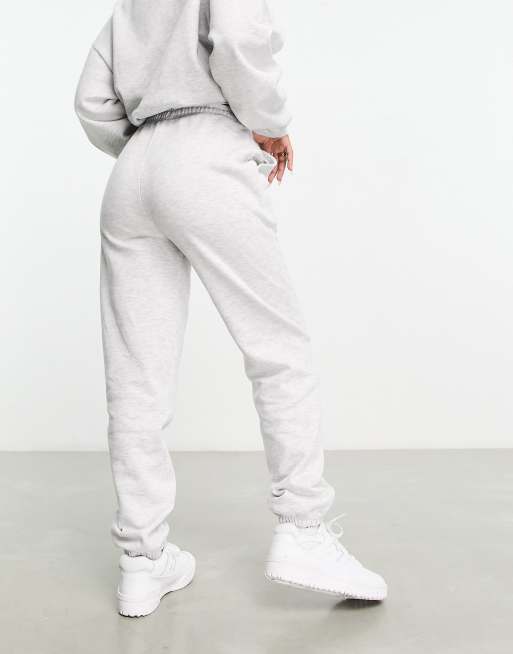 Weekend Collective co-ord oversized jogger with logo in grey marl, 2 of 4