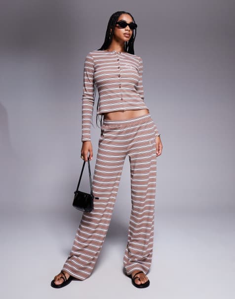 Weekend Collective co-ord stripe trouser - view 1