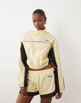 Asos Weekend Collective Weekend Collective Co-ord Track Jacket In Yellow