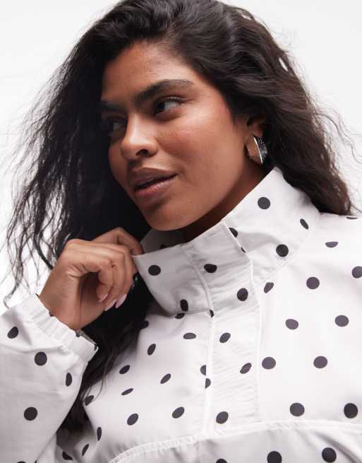 Weekend Collective Curve ensemble 2 pièces veste de survêtement en nylon à pois blancs, 4 de 4
