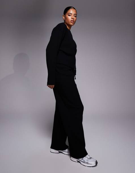 Weekend Collective Curve - Ensemble en tissu gaufré - Noir - view 1