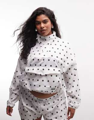 Weekend Collective Curve Polka dot track top - part of a set