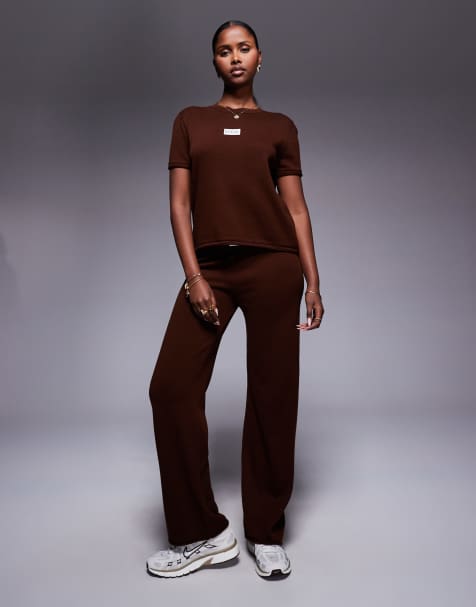 Weekend Collective - Ensemble en maille - Chocolat - view 1