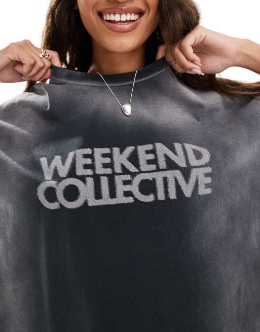 Weekend Collective extreme acid wash t-shirt dress, 3 of 4