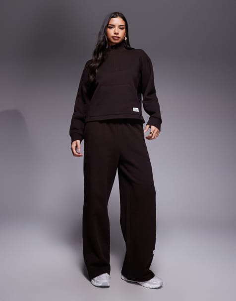 Weekend Collective heavyweight co-ord in chocolate - view 1