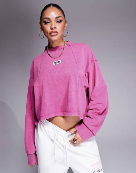 Weekend Collective heavyweight top in acid wash pink - view 1