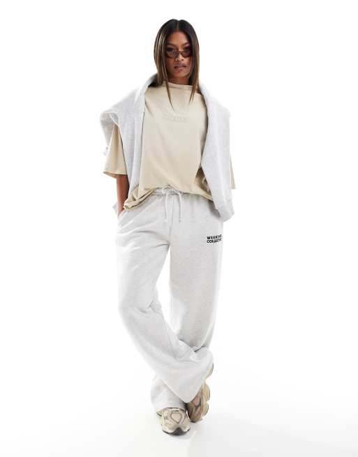 Weekend Collective high neck t-shirt with acid wash in cream, 2 of 4