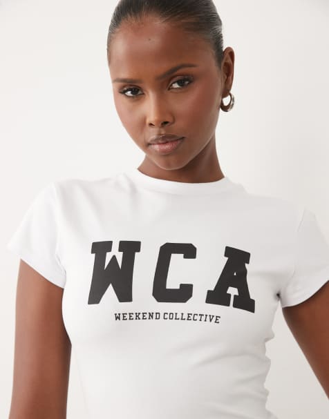 Weekend Collective Icon Baby-T-Shirt mit WCA-Print in Weiß - view 1