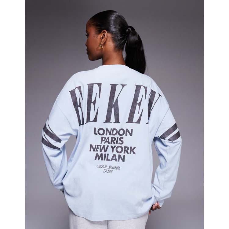 Weekend Collective Icon long sleeve t-shirt with stacked back logo