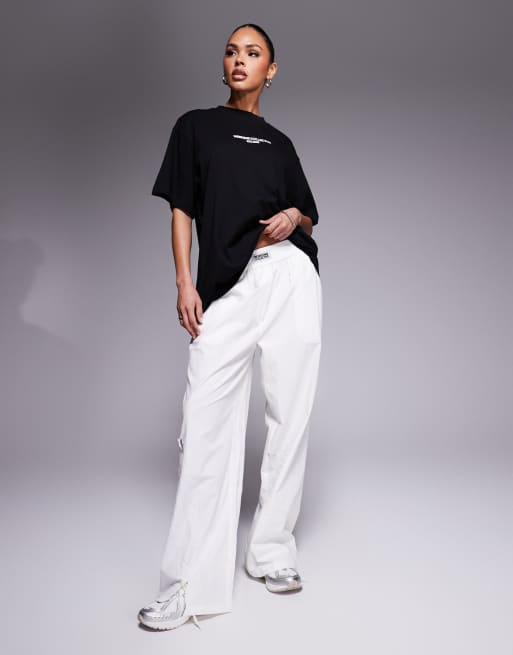 Weekend Collective - Icon - T-shirt oversize avec imprimé devant et au dos - Noir, 4 de 4