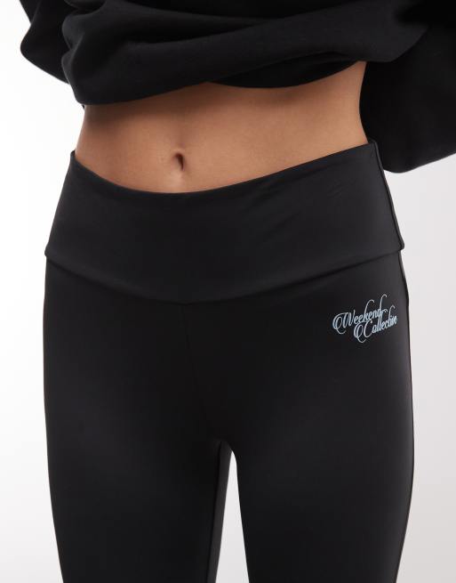 Weekend Collective Kombiteil-Leggings mit Steg in Schwarz, 3 von 5